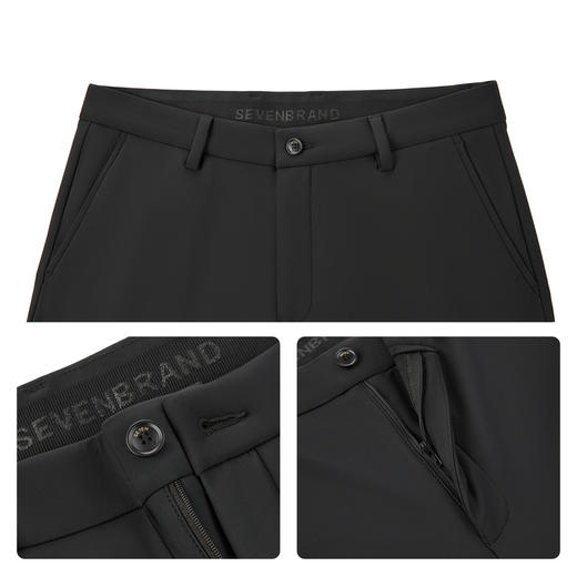 【高弹针织】柒牌男士休闲裤秋冬长裤商务通勤职业修身百搭直筒裤129H71980 商品图3