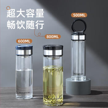 富光尚宇系列单层闷茶玻璃杯 男女士水杯高硼硅玻璃杯子泡茶杯500ml 商品图3