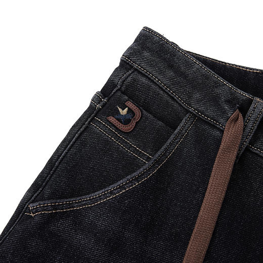 【新品上新】HX 冬季水洗牛仔长裤抽绳S201444251101 商品图3