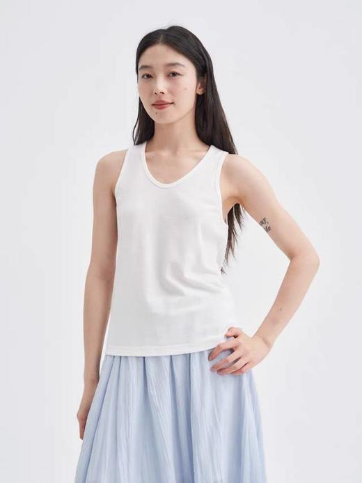 2楼素然环保棉薄鱼鳞背心吊牌价395 商品图3