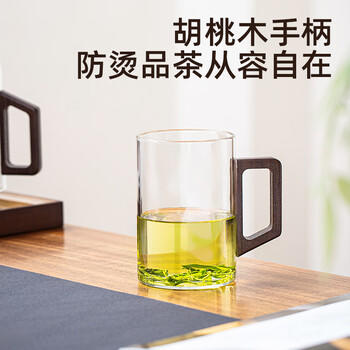 富光泡茶杯茶水分离高硼硅玻璃杯喝茶水杯子花茶杯男公道杯礼物510ML 商品图2