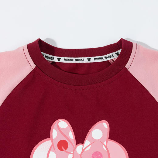 迪士尼童装女孩洋气可爱米妮印花T恤春秋季宝宝百搭休闲长袖上衣ZD3ES002* 商品图10