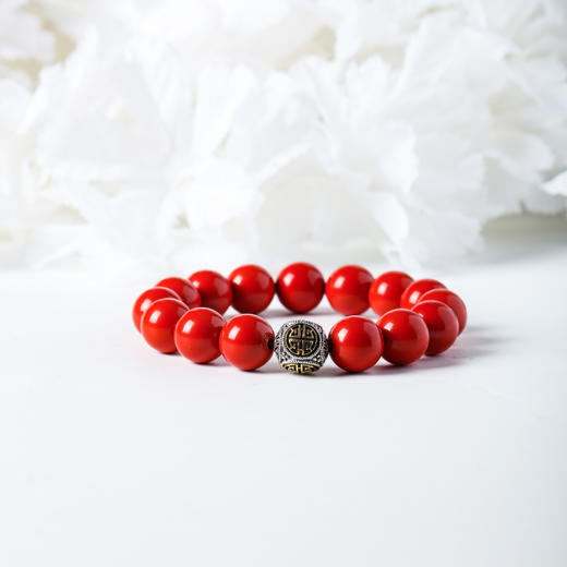 【非遗好物】浓郁贵气的朱砂手串贵州正品朱砂高含量水飞砂 商品图6