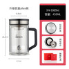 希诺抗菌玻璃杯双层带把手泡茶杯子男高档钛杯家用办公水杯XN-9005KT 商品缩略图0