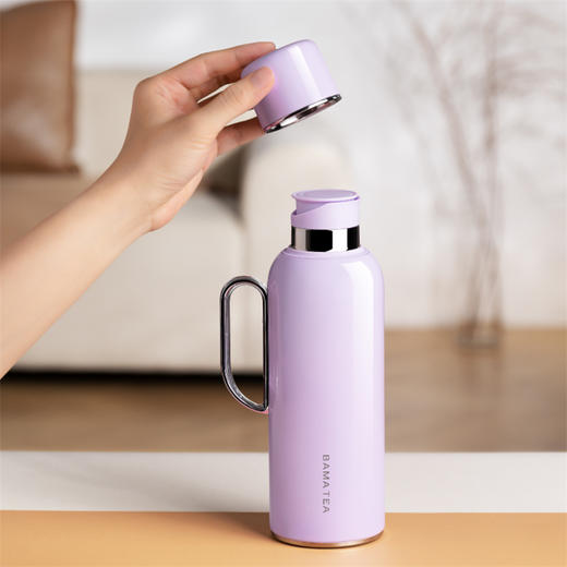 八马茶具 | 茗悦焖茶壶750ml（珍珠白/薄荷绿/丁香紫/落日橙/远山蓝） 商品图3