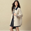 【严选】诗凡黎经典巴恩风撞色翻领一手长风衣2025秋新款宽松休闲英伦外套7G8160251 商品缩略图4