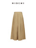 HIDEMI 进口加厚斜纹百分百自然棉百褶压褶半身毛边长裙半身裙 商品缩略图8