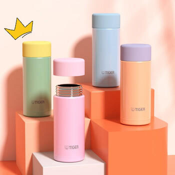 虎牌（TIGER）迷你保温保冷杯可爱少女心小巧口袋杯MOA-A12C-PS蜜桃乌龙-120ml 商品图6