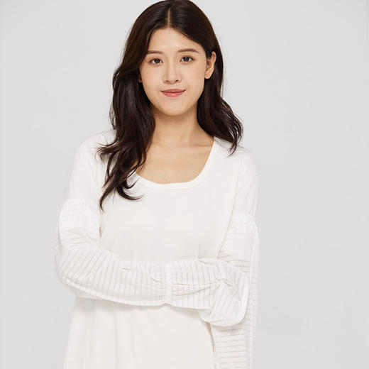 素道有机彩棉纯遮阳袖套 白色开车空调房挡风袖 商品图5