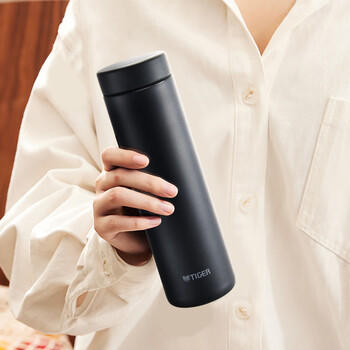 虎牌（TIGER）不锈钢轻量便携保温保冷水杯子MMZ-A50C-KG石墨黑500ml 商品图6
