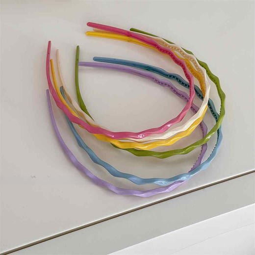 「简约糖果色！9.9到手3支」夏日发箍！女夏显脸小女头箍洗脸化妆压发发卡发箍时尚饰品 商品图3