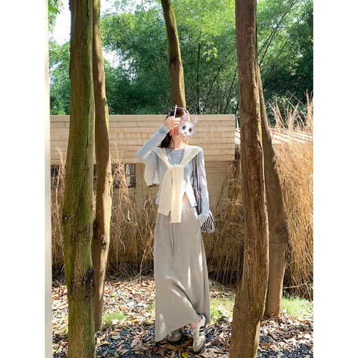 <曾小咸推荐>复古镂空针织披肩叠穿外搭坎肩 商品图4