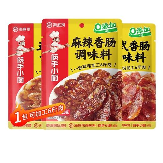 【一包搞定灌香肠！】海底捞麻辣香肠调料 220g五香广味灌肠料 1袋做6斤 地道川味腊肠家用-QA 商品图4