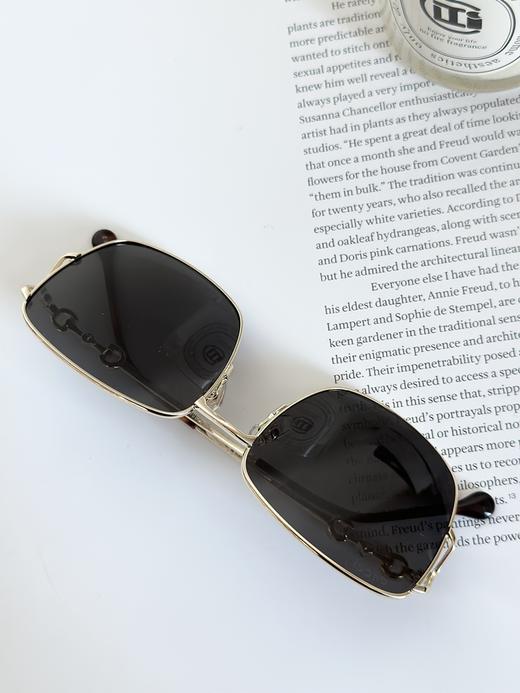QT68-古驰 马衔扣时尚太阳镜 金属 方形 太阳眼镜 男女同款情侣款（QT*JH）夏季专享 商品图4