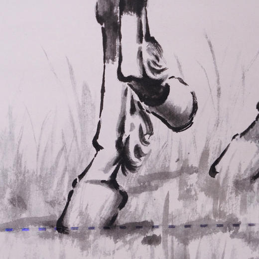 徐悲鸿《立马图》炫彩钞艺画 荣宝燕泰出品 荧光防伪 商品图5