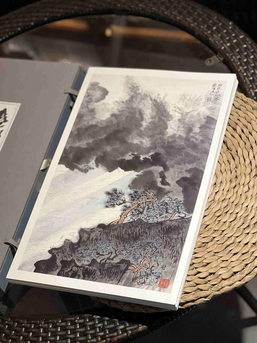 重磅推荐！！《陆俨少杜甫诗意册》，陆俨少绘，一函百幅，高43.5厘米，宽27.5厘米。，全彩精印，浙江人民美术出版社2025年6月一版一印。定价680，售价520元。 商品图12