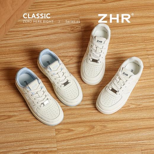 ZHR复古蓝色小白鞋女厚底夏季新款2025增高休闲鞋舒适配裙子 商品图1
