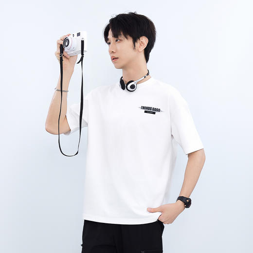 【新品上新】HX 夏季圆领短袖T恤S102522332101 商品图11