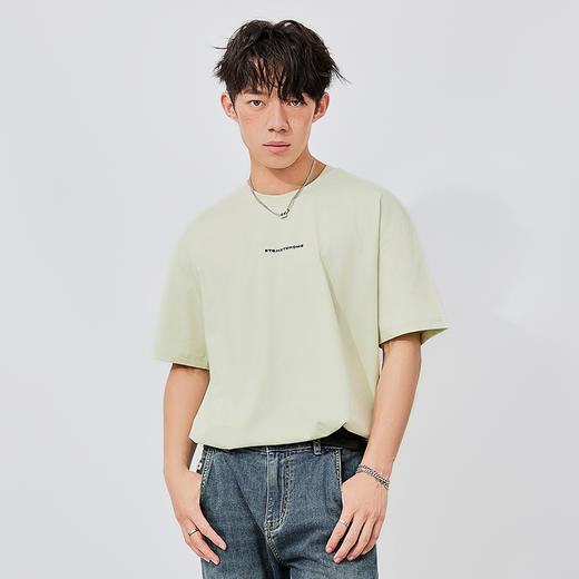 【断码清仓】HX 夏季圆领短袖T恤S102522150101/02/03 商品图6