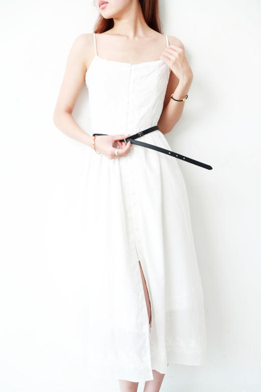 黑色+土黄+大象灰，头层牛皮扣环腰带。金属五金法式皮带C073068 商品图9