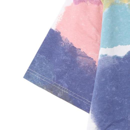 T4400SDSA夏季新款男士痞帅抽象彩色涂鸦印花圆领短袖T恤宽松休闲百搭 商品图4