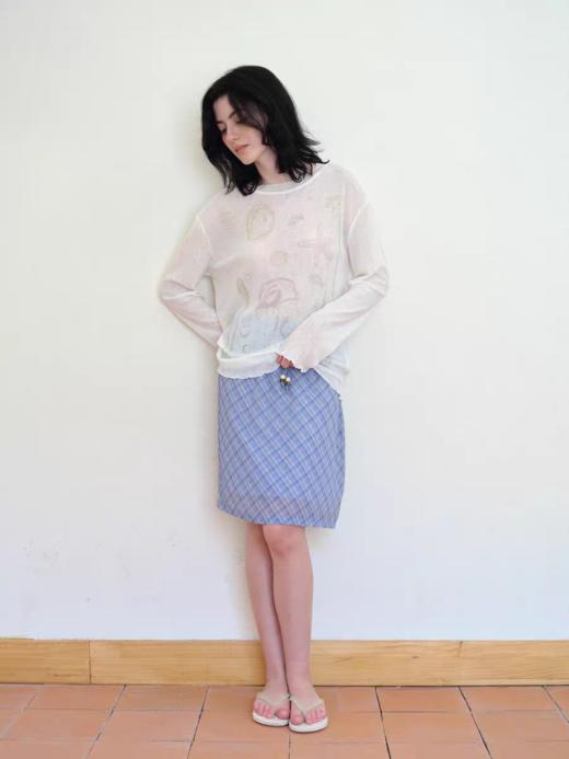 Evistub女装/E-5QCX274/海洋手绘印花T恤 商品图4