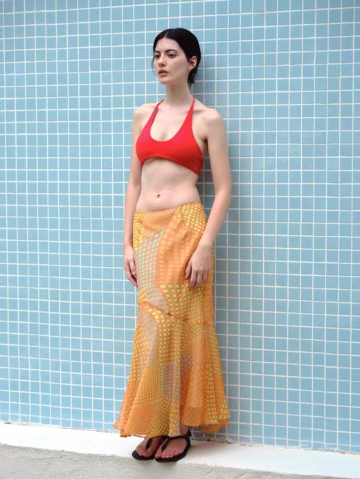 Evistub女装/E-5XBQ1101/纹印花鱼尾裙女夏 商品图1