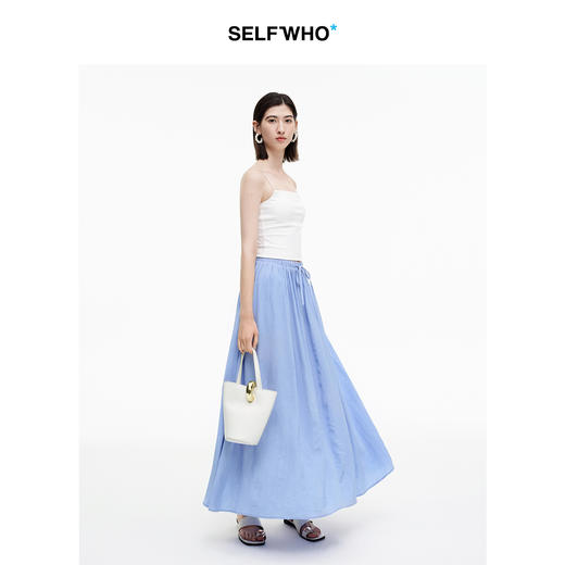 SELFWHO绿绒蒿系列带胸垫一体式内搭吊带背心女2025秋季新款上衣 商品图2