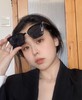 QT79-GENTLE MONSTER FRIDA 01 板材镜架 方形 太阳眼镜 男女同款情侣款 黑色（QT*JH）夏季专享 商品缩略图7