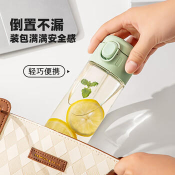 富光tritan塑料水杯子男女带吸管杯成人便捷运动儿童学生水杯子480ml /厨具 /水具 /塑料杯 商品图5