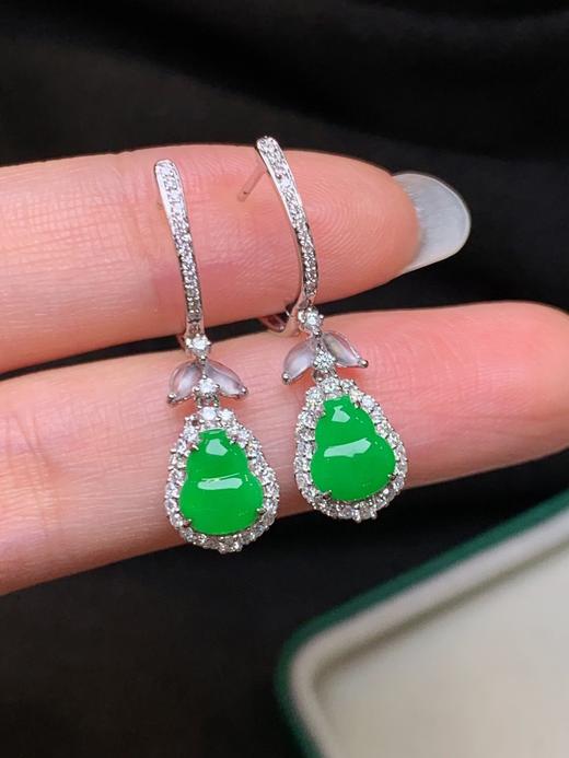 葫芦翡翠耳坠 商品图2