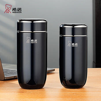 希诺保温杯男士高档车载水杯便携带滤网泡茶杯子XN-3306紫罗兰 400mL 商品图3