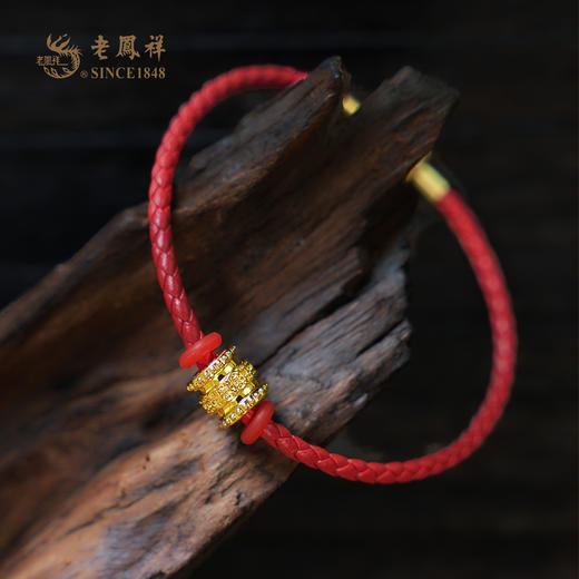 老凤祥黄金足金999路路通吊坠.一款两用，编绳手串/吊坠 门店同款,一口价产品.支持到店自取/包邮到家 商品图3