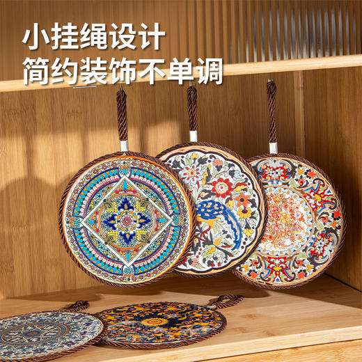 「高颜值！复古隔热垫」耐高温砂锅防烫垫 珐琅锅垫子陶瓷新中式餐桌餐盘垫桌面厨房用品 商品图2