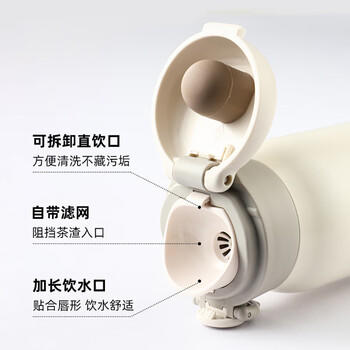 富光保温杯弹跳盖杯子316L不锈钢大容量学生保冷水杯户外儿童随行杯 /厨具 /水具 /保温杯 商品图2