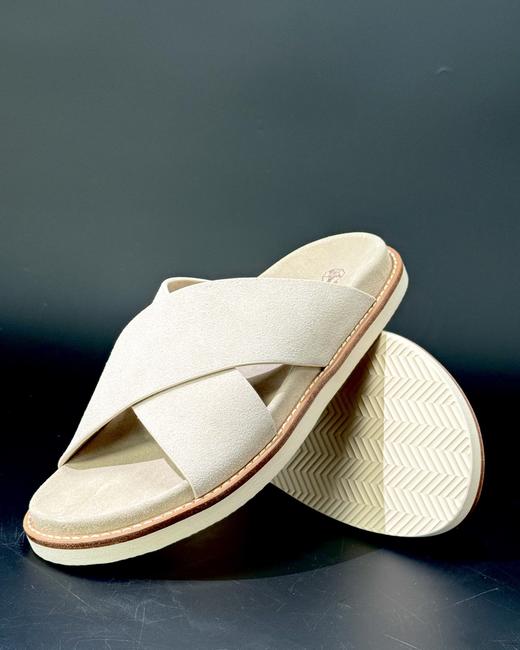 男款绒面圆头露趾一字拖鞋006 商品图1