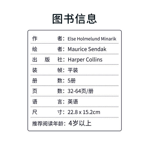 进口英文原版 I can read 一阶段 Little Bear  小熊系列5册合售（ICR） 商品图4