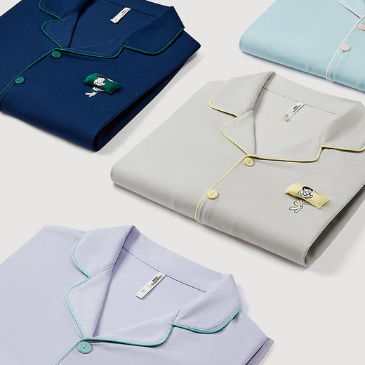 【代言人成毅同款】有棵树植物停螨衣男女情侣可外穿家居服G-L1002 商品图7