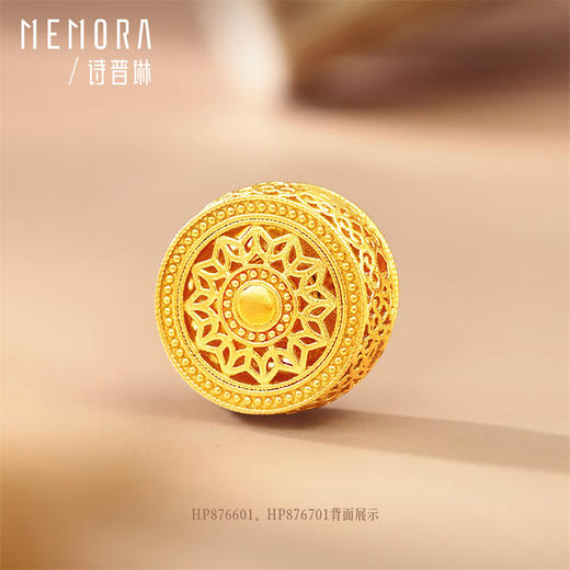 【新品首发】芳华-美人如花  足金转运珠黄金钻石红宝石可转动手链MEMORA诗普琳HP876401 商品图7