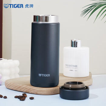 虎牌（TIGER）保温保冷杯轻量便携不锈钢真空水杯MMZ-A35C-KG石墨黑色350ml 商品图4