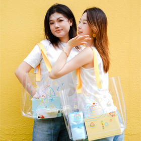 夏日系列团团透明托特包