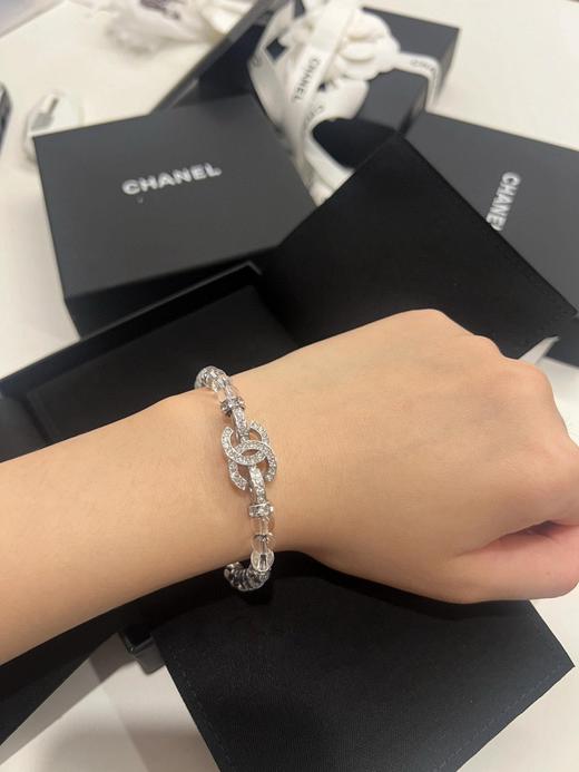香奈儿 满钻银c珍珠/透明珠手链（XJ） 商品图6