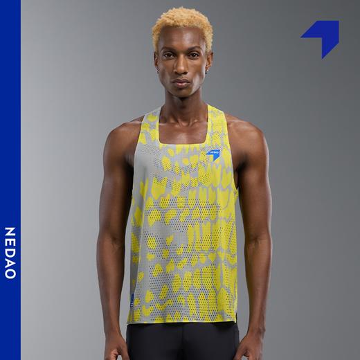 内道破土风洞背心男士速干透气马拉松跑步运动印花风洞背心 商品图0