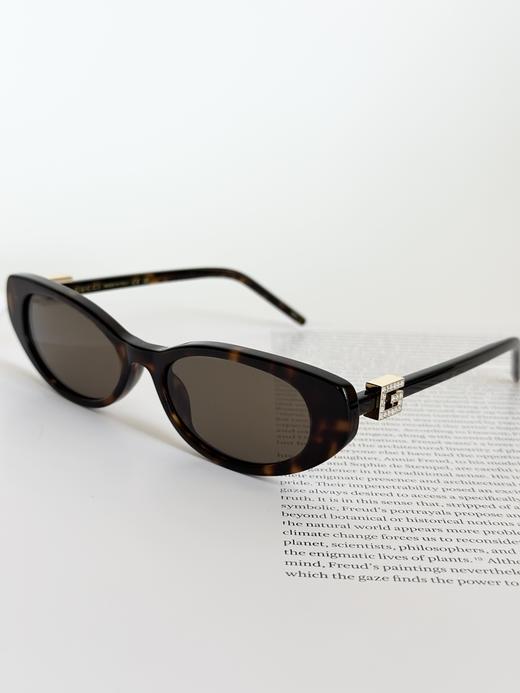 QT107-GUCCI古驰 G标装饰 醋酸纤维 猫眼 太阳眼镜 女款 黑色 （QT*JH）夏季专享 商品图3