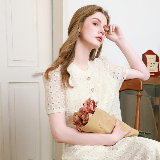 【商场同款】诗凡黎法式小香风套装2025夏新款两件套3G5290101 商品图4