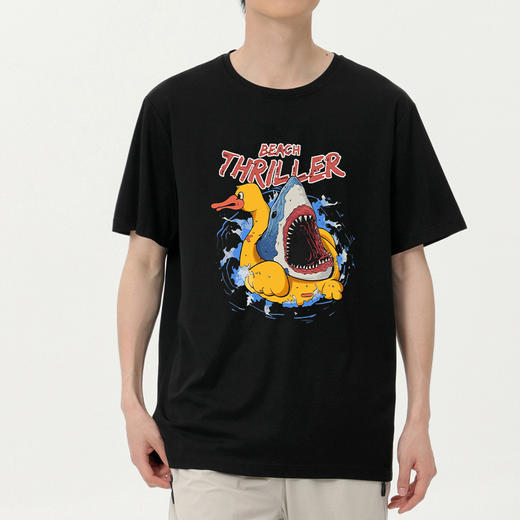 【冰氧棉】【DSK】大依优型大码短袖T恤潮牌设计感字母印花圆领加肥加大百搭体恤男士胖子上衣 商品图2