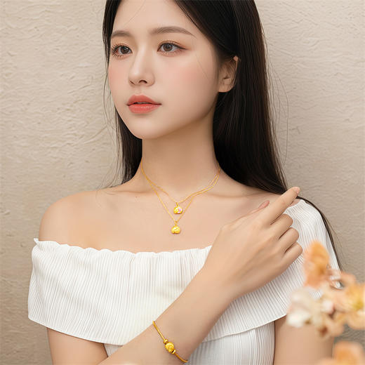 【新品首发】人间理想黄金小象转运珠足金大象挂坠情人节礼物MEMORA诗普琳HP874401、HP874502、HP874401 商品图1