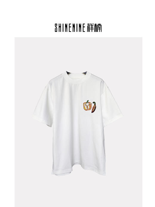 S525812502简单辣椒短袖T恤 商品图0