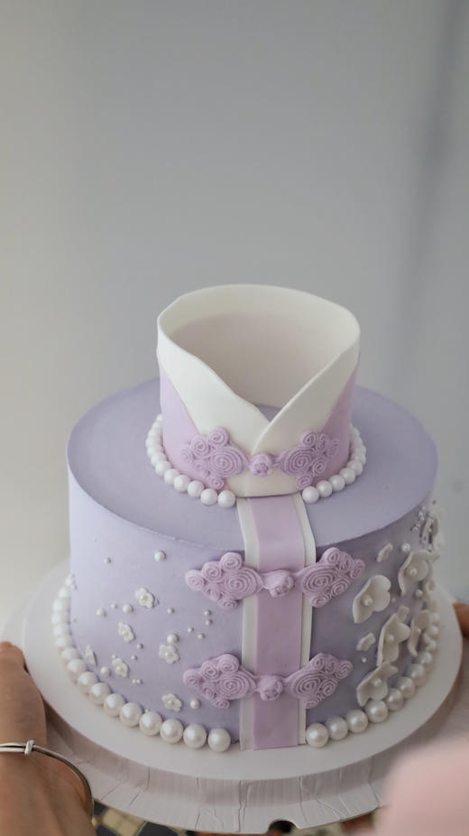 紫色系旗袍蛋糕 商品图4