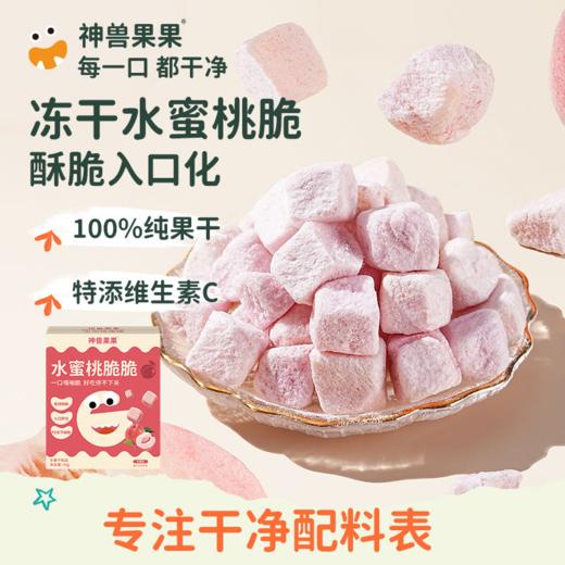 神兽果果水果冻干系列水蜜桃/苹果/山楂/脆脆椰/蔬萃/果果魔方冻干 商品图0